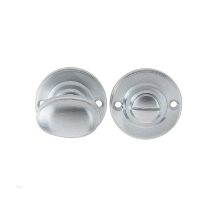 Jedo Oval Ringed Turn & Release 40mm Satin Chrome - By Frelan Hardware - JV2680SC