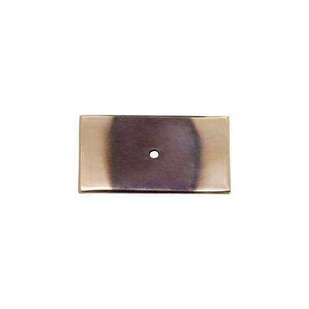 Rectangle Backplate for Cupboard Knobs Aged Brass