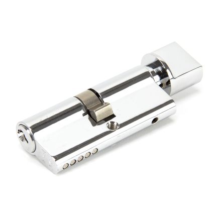 Polished Chrome 35/35 Euro Cylinder/Thumbturn