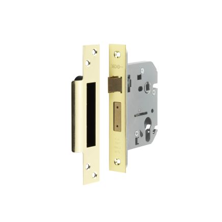 Jedo Euro Profile Sashlocks 76mm Polished Brass - By Frelan Hardware - JL1051PB