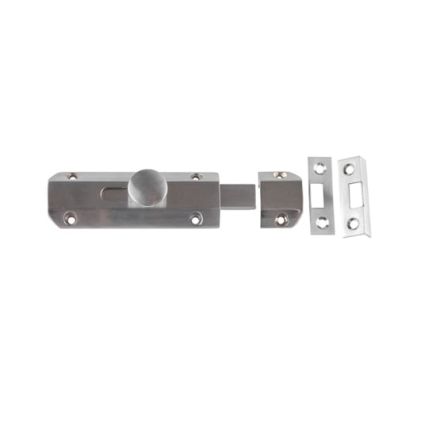 Jedo Architectural Slide Door Bolts 100x35mm Satin Nickel - By Frelan Hardware - JV167SN