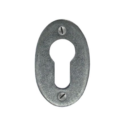 Pewter Oval Euro Escutcheon