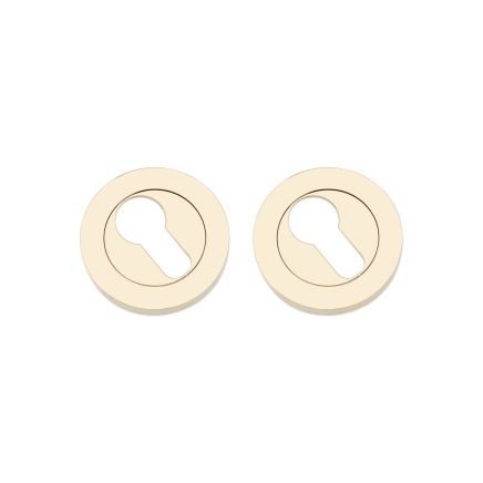 Euro Profile Escutcheon PVD Brass