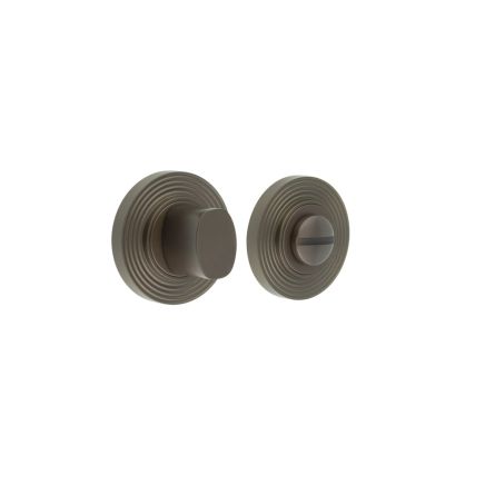 Burlington Turns & Releases Inner 3 Reeded Rose Dark Bronze - By Frelan Hardware - BUR-81DB-53DB