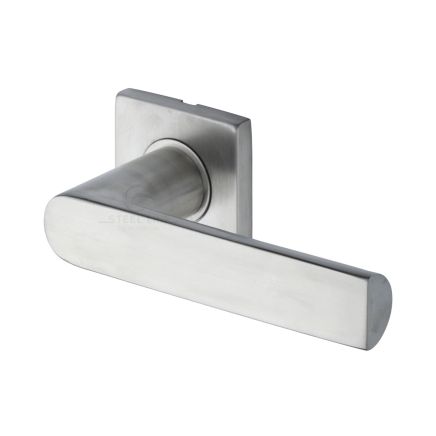 Hemisphere Lever On Square&nbsp;Rose Satin Finish