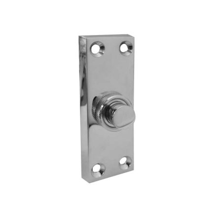 Jedo Bell Pushes 80x30mm Polished Chrome - By Frelan Hardware - JV18PC