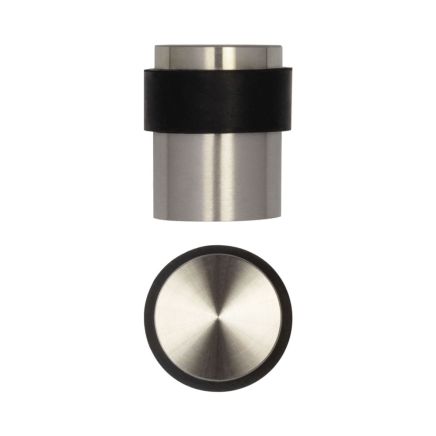 Stainless Steel Floor Mounted Door Stops 40x35mm Satin Stainless Steel - By Frelan Hardware - JSS06