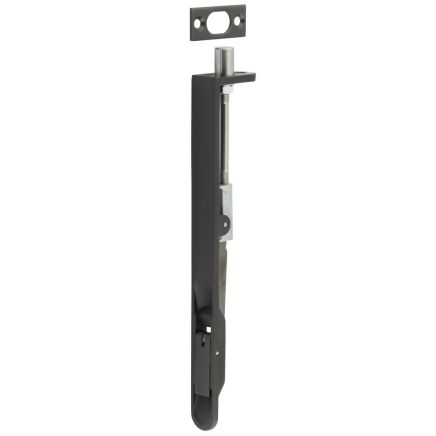 Lever Action Flushbolts Radiused Forend 203x20mm Dark Bronze - By Frelan Hardware - JSS51RDB