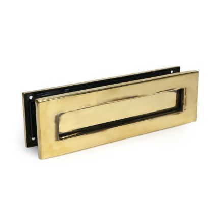 Aged Brass Traditional Letterbox