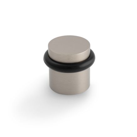 Valli 38 x 35mm - Floor Mounted Plain Doorstop - Concealed Fix - Satin Nickel PVD
