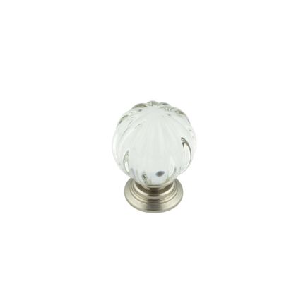 25mm SN Pumpkin Ball Cupboard Knob - By Frelan Hardware - JH4152-25SN