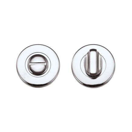 Zoo Hardware Turn and release on round rose - Polished Chrome