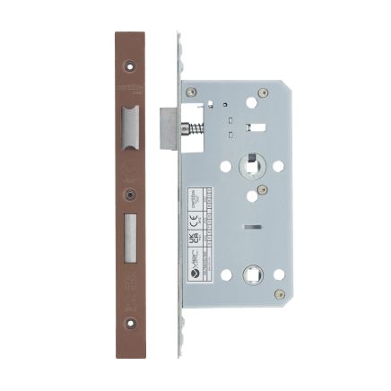 Zoo Hardware 2 Piece - DIN bathroom - 78mm c/c - backset 55mm - Bronze