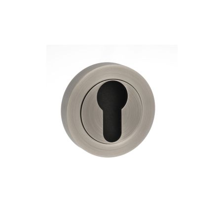 Old English Euro Escutcheons - Matt Gun Metal (Pair)