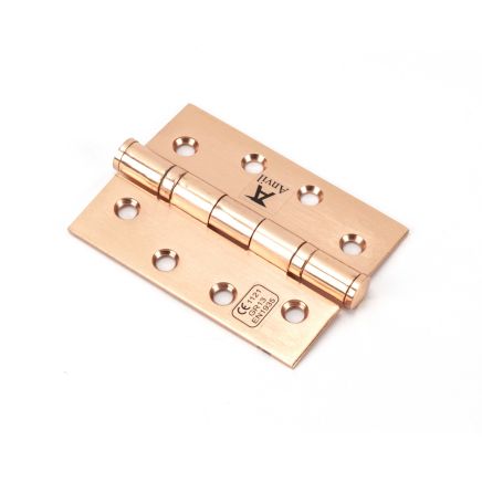 Polished Bronze 4" Ball Bearing Butt Hinge (pair) ss