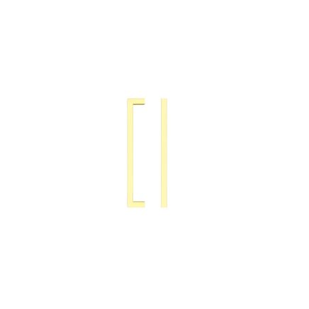 Zoo Hardware Square Block Cabinet handle 160mm CTC Brushed Gold Finish