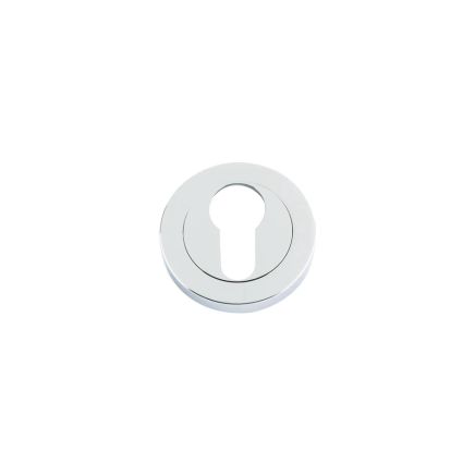 Zoo Hardware Euro profile round escutcheon - Polished Chrome