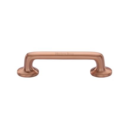 Heritage Brass Cabinet Pull Traditional Design 96mm CTC Satin Rose Gold Finish