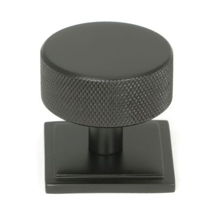 Aged Bronze Brompton Cabinet Knob - 38mm (Square)
