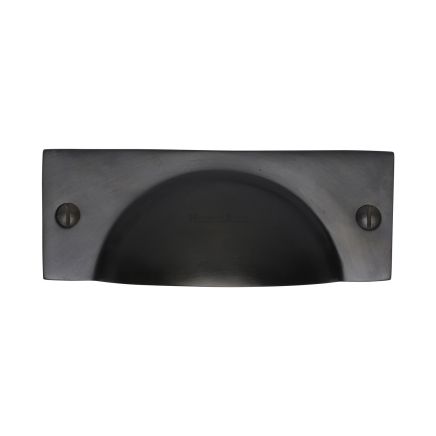 Heritage Brass Drawer Pull Cheshire Design Matt Black finish