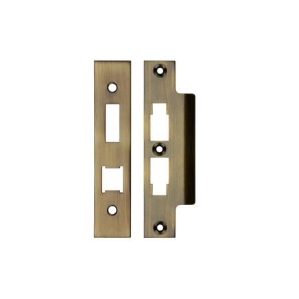 Zoo Hardware Spare Acc Pk for UK Horizontal 3L Locks - *BLANK* - Contains Forend, Strike and Fixing Screws (Lock Version) - Bronze