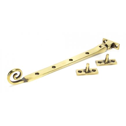 Aged Brass 10" Monkeytail Stay