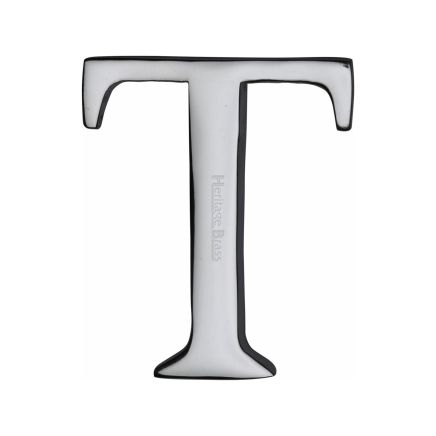Heritage Brass Alphabet T Pin Fix 51mm (2") Polished Chrome Finish