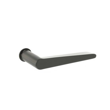 Tupai Rapido 5S Line Torrao Lever Door Handle on Concealed Round Rose - Titanium (Pair)