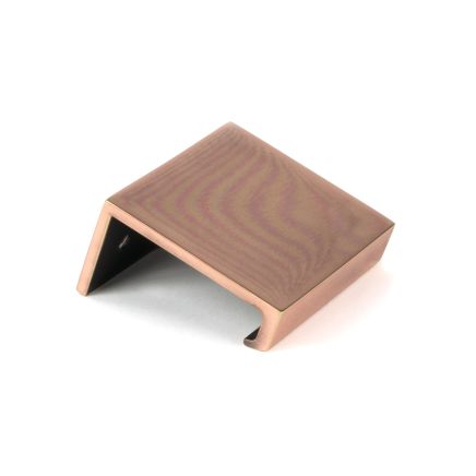Polished Bronze 50mm Plain Edge Pull
