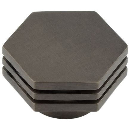 Nile Cupboard Knobs 40mm Dark Bronze - By Frelan Hardware - HOX340DB