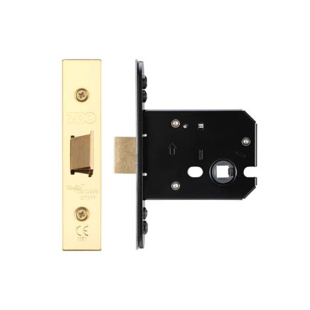 Zoo Hardware Flat latch - 76mm C/W PVD Forend and Strike