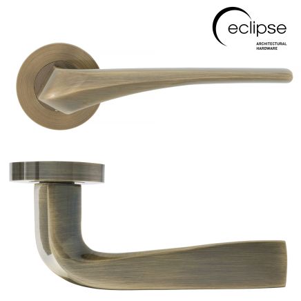 Eclipse 63225 - Lanza Insignia Lever On Rose - Antique Bronze