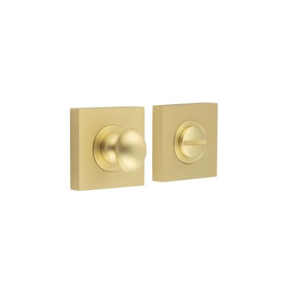 Burlington Turns & Releases Inner 1 Square Plain Rose Satin Brass - By Frelan Hardware - BUR-80SB-150SB