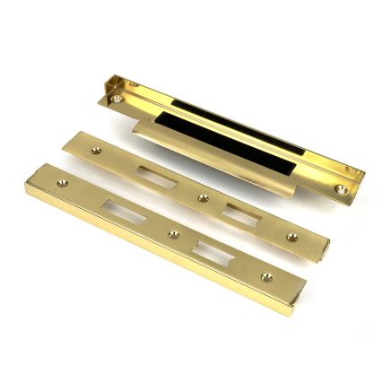 Polished Brass ½" Rebate Kit for Euro Din Sash Lock