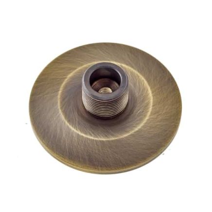Burlington Chamfered Bases to Suit Wall Mounted Doorstops Antique Brass - By Frelan Hardware - BUR972AB