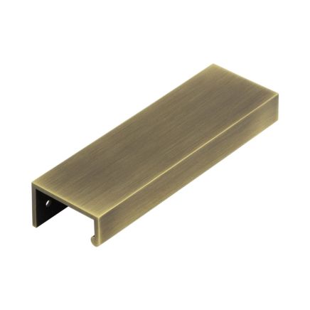 Burlington 150mm Antique Brass Angled Edge Pull - By Frelan Hardware - BUR911AB