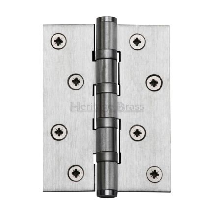 Heritage Brass Hinge Brass with Ball Bearing 4" x 3" Satin Chrome finish