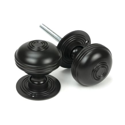 Aged Bronze 63mm Prestbury Mortice/Rim Knob Set