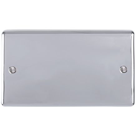 Eurolite Enhance Decorative Double Blank Plate Polished Chrome