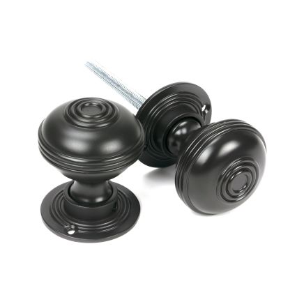 Aged Bronze 50mm Prestbury Mortice/Rim Knob Set