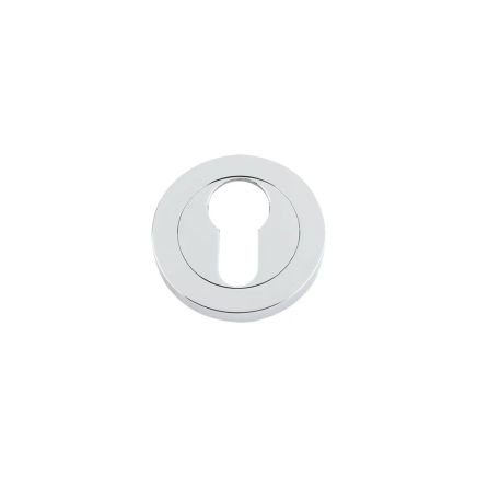 Zoo Hardware Euro profile escutcheon - Polished Chrome