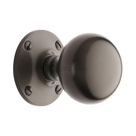 Heritage Brass Mortice Knob Westminster Design Matt Bronze Finish