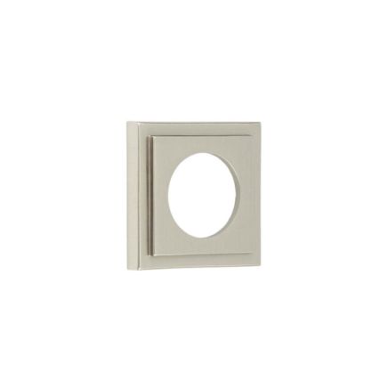 Burlington Square Stepped Outer Rose Satin Nickel - By Frelan Hardware - BUR152SN