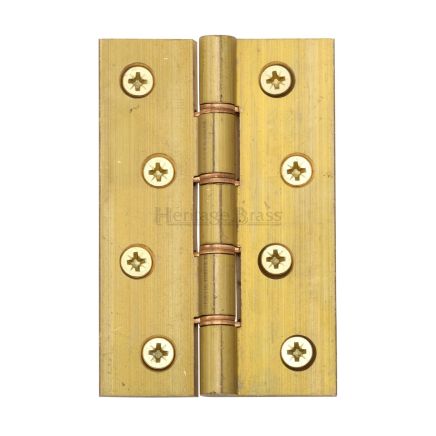 Heritage Brass Hinge Brass with Phosphor Washers 4" x 2 5/8" Natural Brass finish