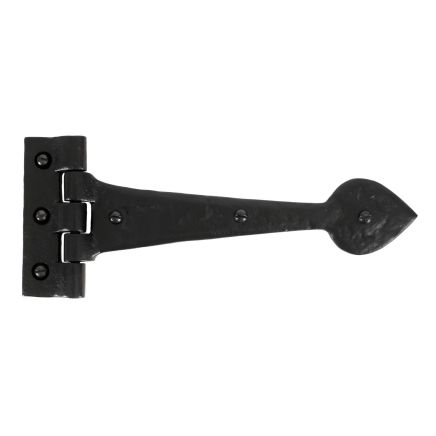 Black Textured 10½" Cast T Hinge (pair)