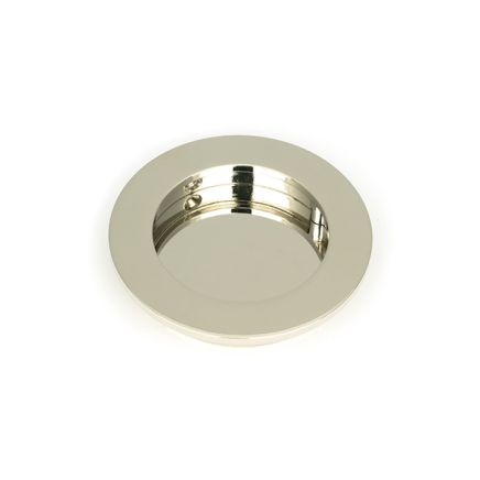 Polished Nickel 75mm Plain Round Pull