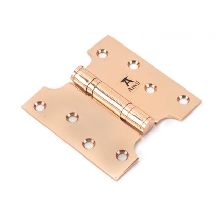 Polished Bronze 4" x 2" x 4" Parliament Hinge (pair) ss