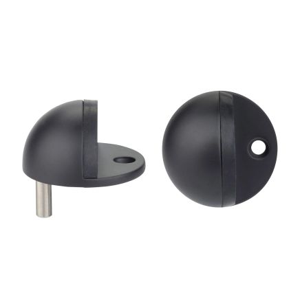 Zoo Hardware Door stop - floor mounted - oval - 45mm - Black