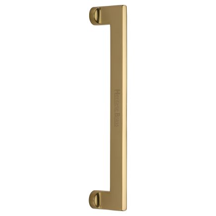 Heritage Brass Door Pull Handle Apollo Design 307mm Polished Brass Finish