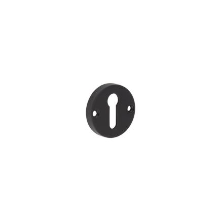 Contemporary Black Escutcheons for Mortice Knobs - By Frelan Hardware - JV866MB